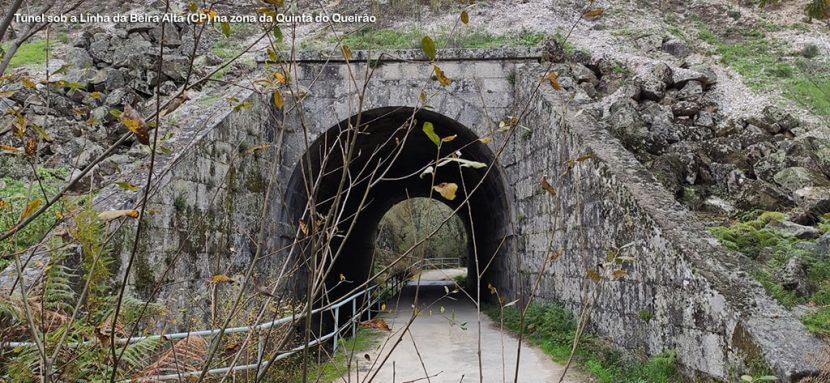Túnel sob a Linha da Beira Alta (CP) na zona do Queirão
